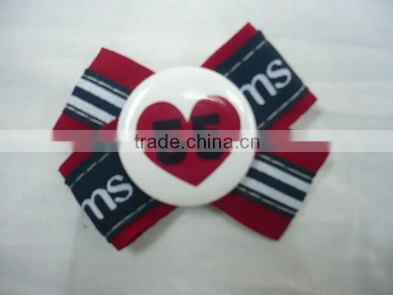 fashional heart badges made of cloth and pvc for garments