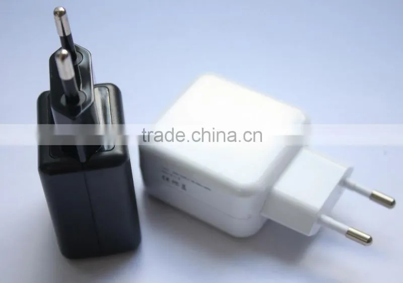 USB phone charger universal travel adapter 5V 2A Dual USB power adapter