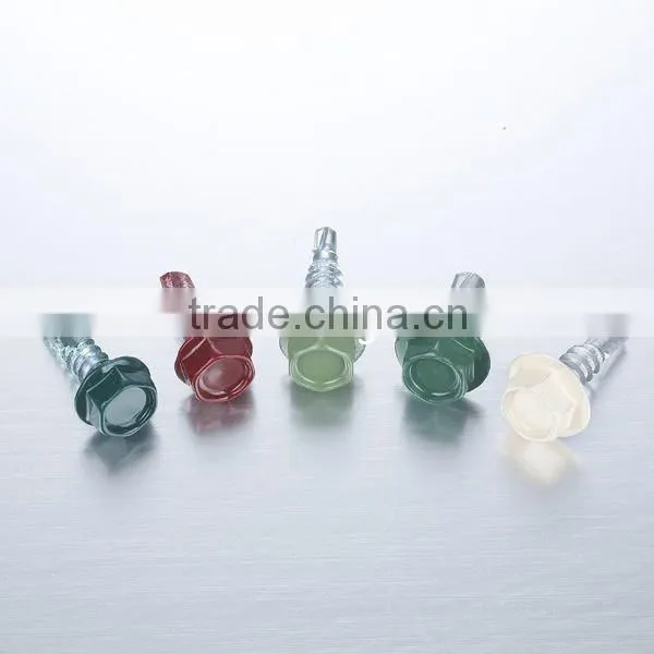 Hex Head Self Drilling Screw With Color Head for roof