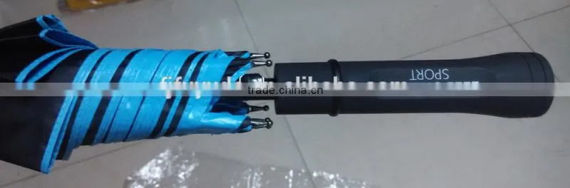 2015 Black Color Coating Blue Golf Umbrella,custom umbrella