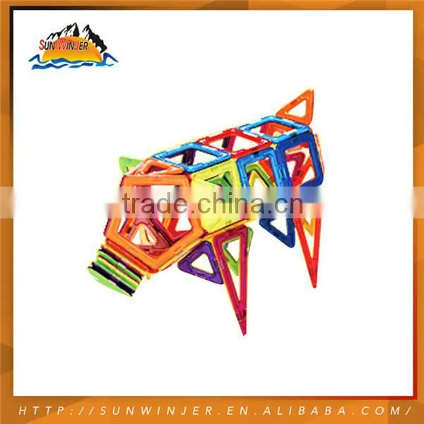 Hot sell 168pcs magnetic blocks toys Cheap Plastic Toy Cars