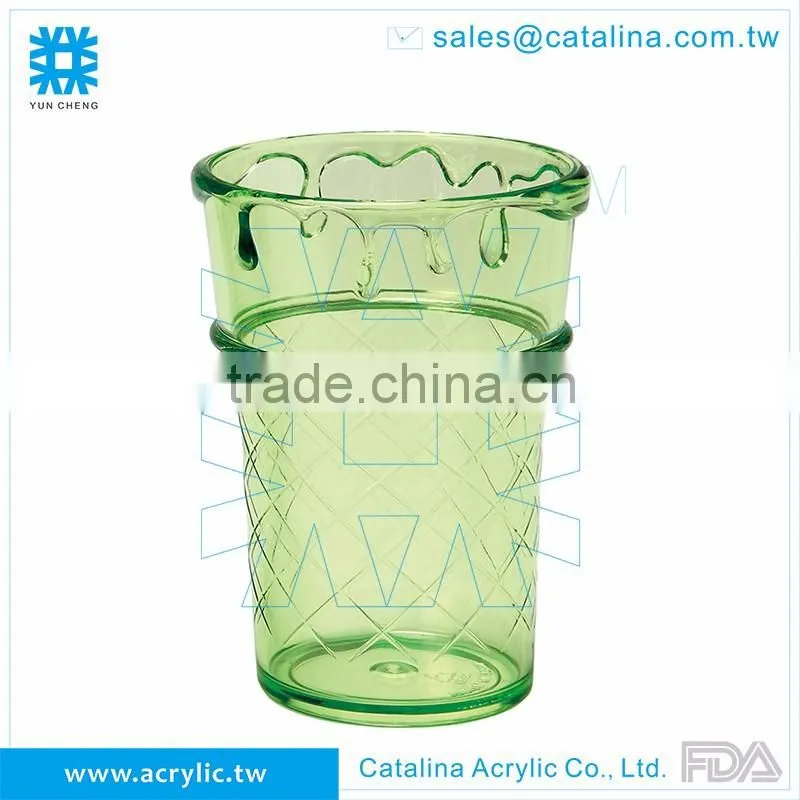 Sweety 12oz plastic dessert sundae ice cream cup