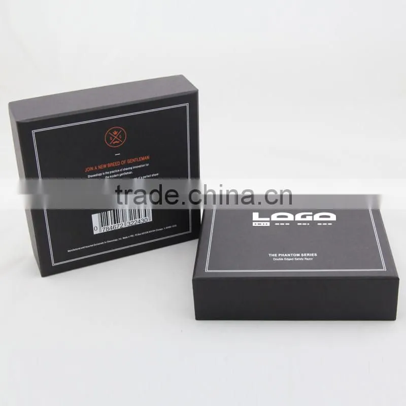 Luxury custom made Shaving Brush and razor stand packaging box