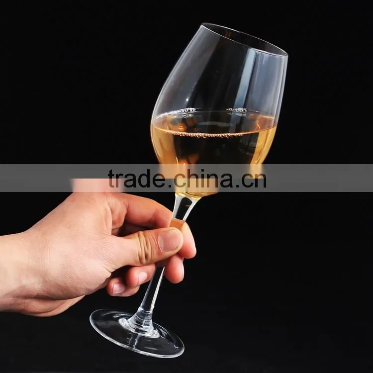 Mouth blow giant wine glass champagne glass vase crystal