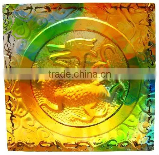 building material--crystal embossed tiles--dragon wall relief--JC002