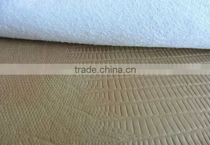 Microfiber base pu leather