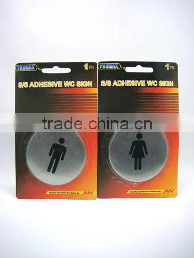 Restroom Adhesive Floor Signs/Adhesive Room Signs/Adhesive Sign Plate Door Sign