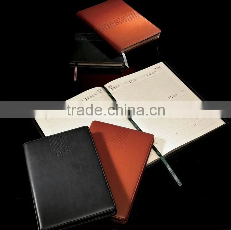 Customized Print Promotion PU Leather Diary Custom Printed Notebook