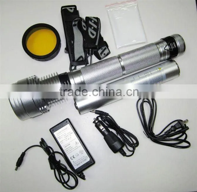 50W 65W 75W 85W Rechargeable Ultra Bright Zoom HID Flashlight