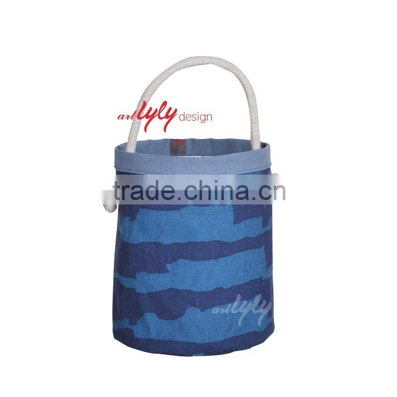 fabric basket samll decorative bulk sundries storage bag for bedroom