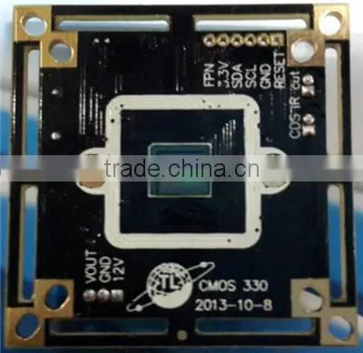 HOT 1/3"CMOS 900TVL CMOS box camera CMOS-330 V8330+FH8510 lightning protection CMOS security surveillance board cctv camera pcb