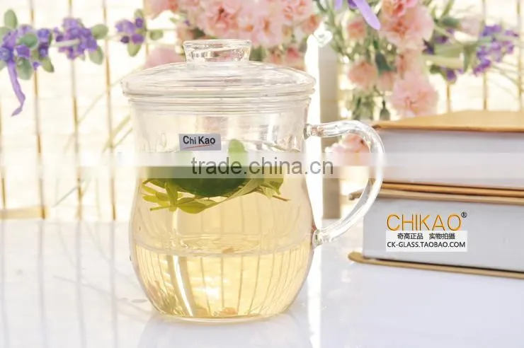 blown glass bubble tea cup