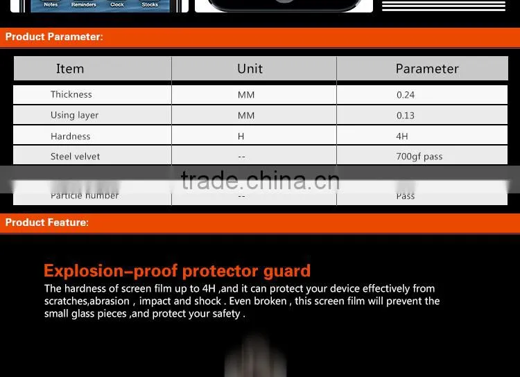 iTop 3H high clear anti-shock mobile phone screen protector for LG G pro 2