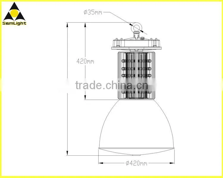 2015 Hot Sale Brightness COB 200W Bridgelux LED High Bay Light