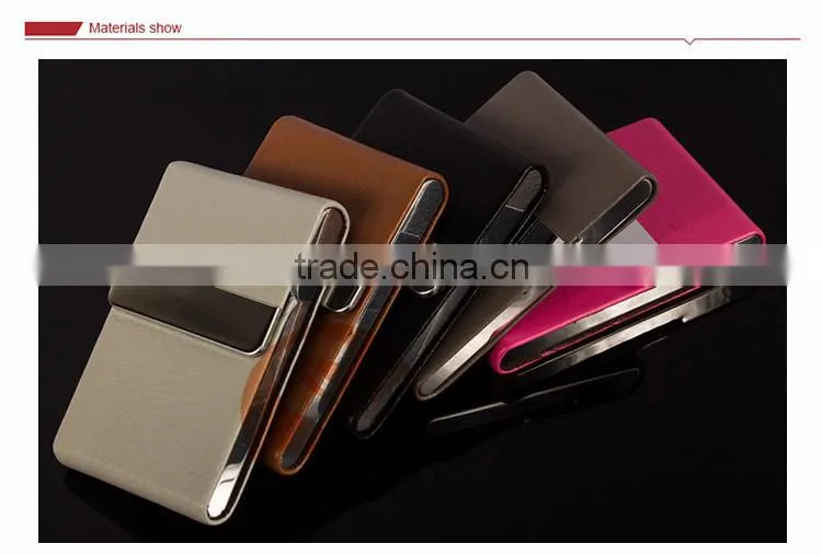 Office Unisex Magnetic llid leather bussiness name card box holder name card case organizer black and brown