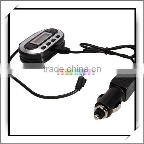 Car MP3 Player using Wireless FM Transmitter Black