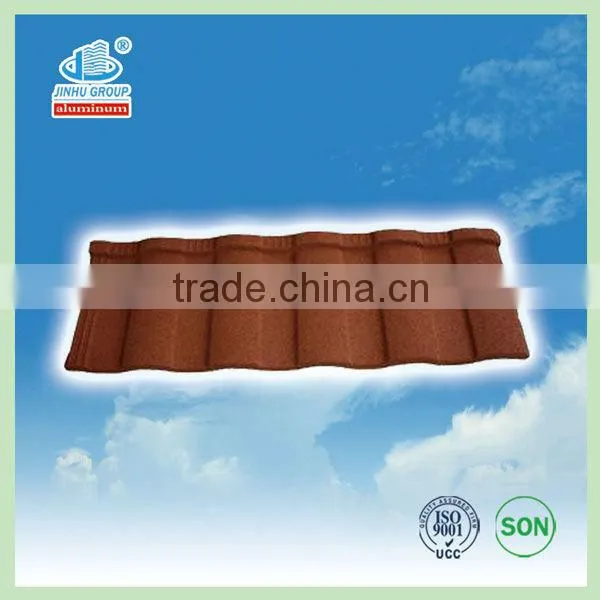 COLORFUL STONE COATED METAL ROOFING SHEET (green back aluminum zinc 1340MM*420MM) MANUFACTURER