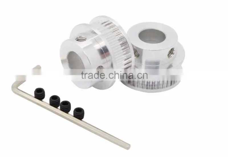 40 Teeth GT2 Timing Pulley Bore 5mm/6.35mm/8mm/10mm/12mm For 2GT Timing Belt Width 6mm 3D Printer Parts Aluminum Pulleys