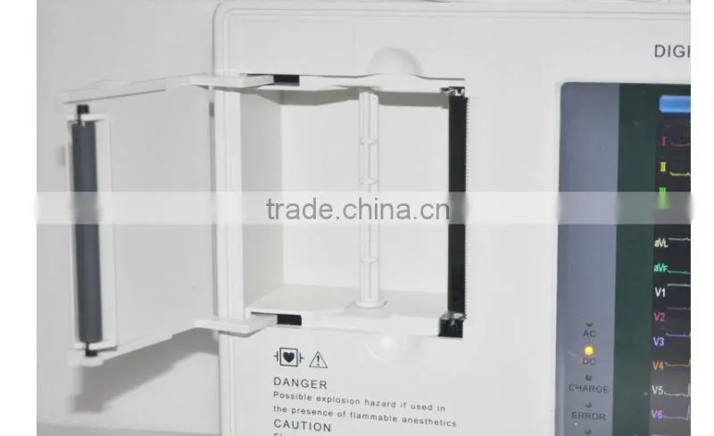3 channel 12 lead color Screen ECG EKG machine Electrocardiograph by Wholesale Price