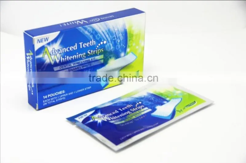 Advanced Teeth Whitening Strips, Teeth Whitening Gel Strips
