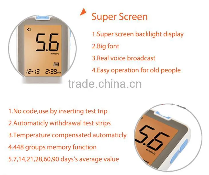 SIFHEALTH-4.4 Accurate GSM Blood Glucose Monitoring, Bluetooth Blood Glucose Meter