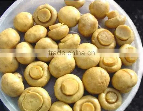 chinese tined champignon mushrooms in glass jar