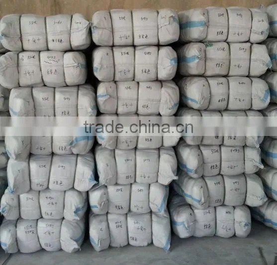 2013 Cotton Knited Nature Bleached White working Safety Gloves with custom made