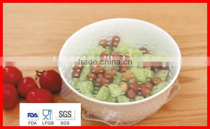 Silicone vacuum smart lid with special design