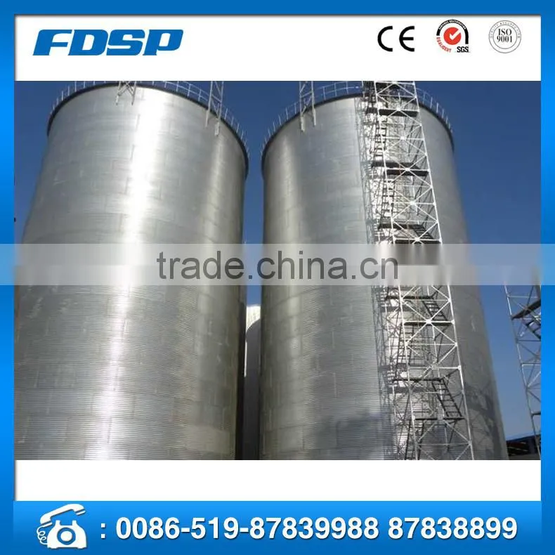 Customized Galvanized Steel Grain Storage Silo animal feed storage silos