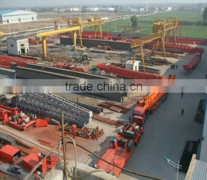 heavy duty double girder electric grab clamp overhead crane for sale