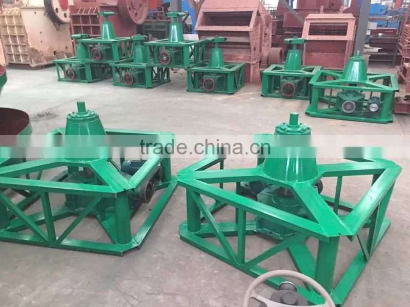 China Supplier Low Price Roller Tyre Gold Grinding Equipment, Gold Wet Pan Mill
