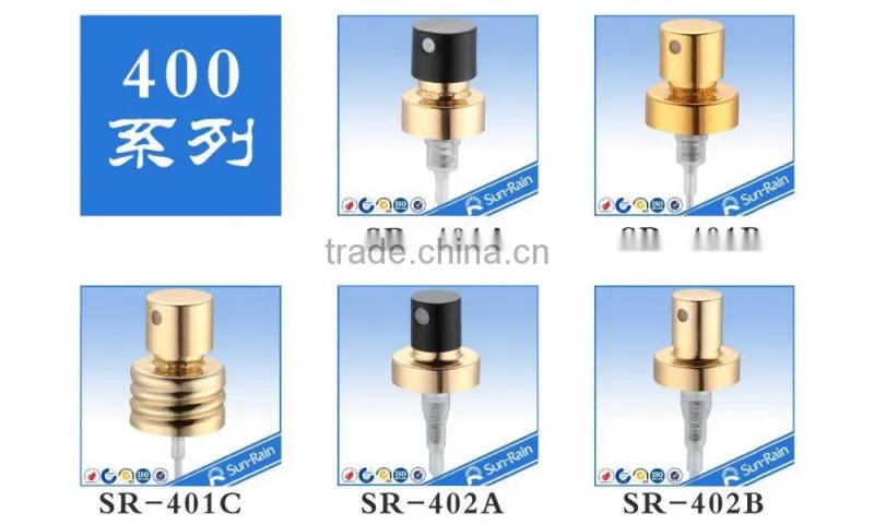 Cosmetic use 24/410 sprayer pump aluminium perfume sprayer