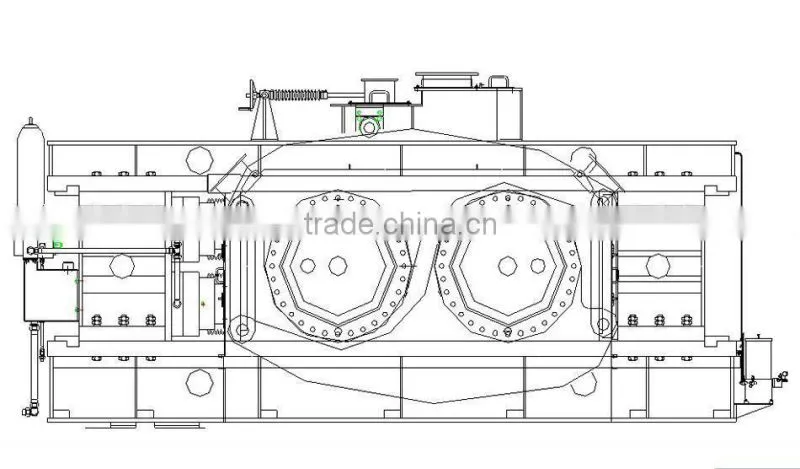 Rod teeth crusher for rock ore 2PGC600*500
