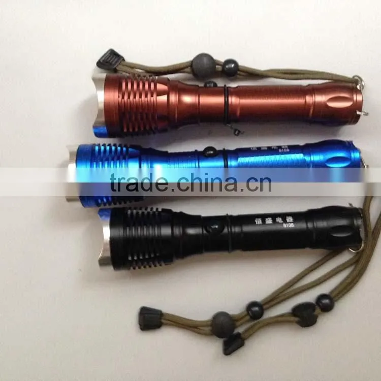 18650 battery LED flashlight rechargeable zoom flashlight led flashlight torch