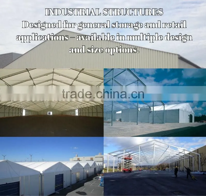 Industrial Warehouse tent with Steel plate walls for sale