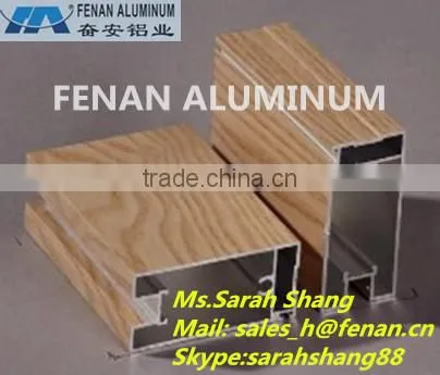 Furniture Aluminium Wood, Wood grain Aluminium square tube, top ten factory Wood grain aluminium