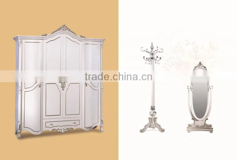 Whole House Furniture Luxury Style Solid Wood White Office Furniture Executive Desk