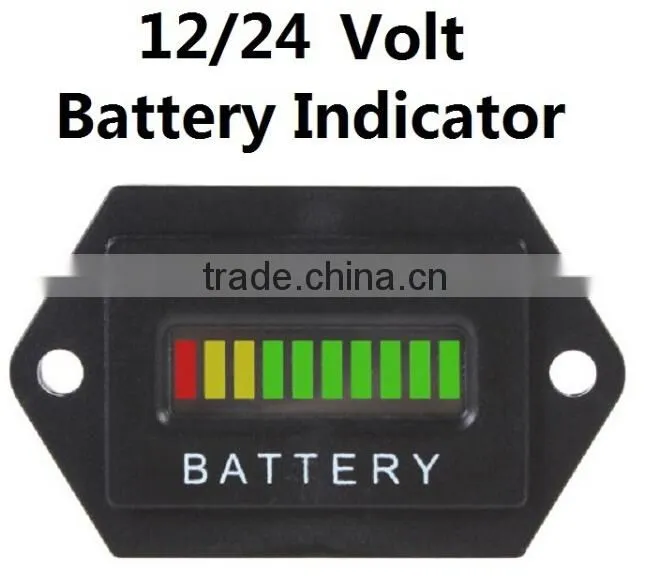 Intelligent Exactly 12v/24v universal volt lozenge battery indicator