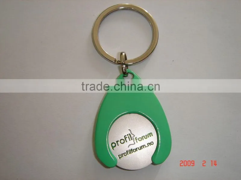 Custom soft enamel Metal trolly keychain