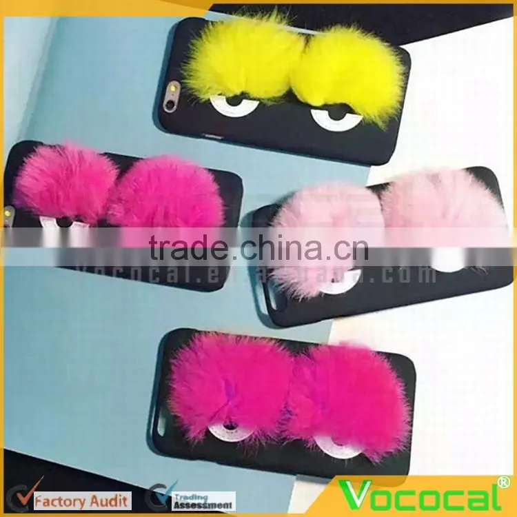 Cute Big Eyes Style Plush Case for iPhone 6 Plus / 6S Plus 5.5 Inch