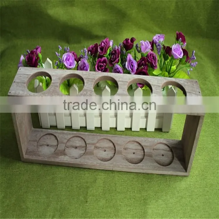 Antique color finishing Function of wooden test tube rack for sale