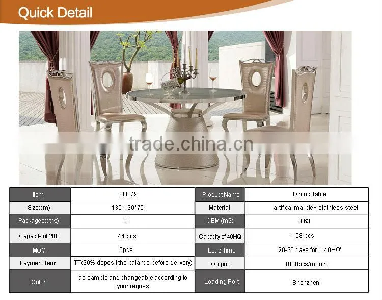 large mirrored dining table TH379