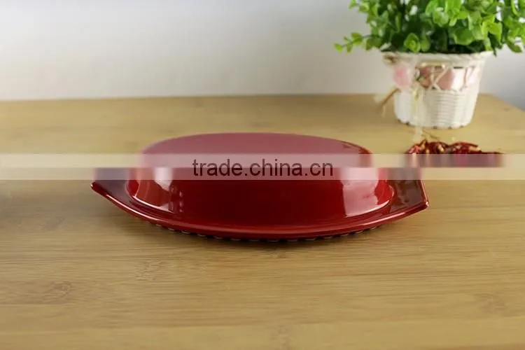 China factory supplier custom ceramic cookware oval casserole