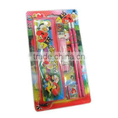 Back to school stationery set /school supplies/pencil case/ruler/sticker/eraser/kid gift