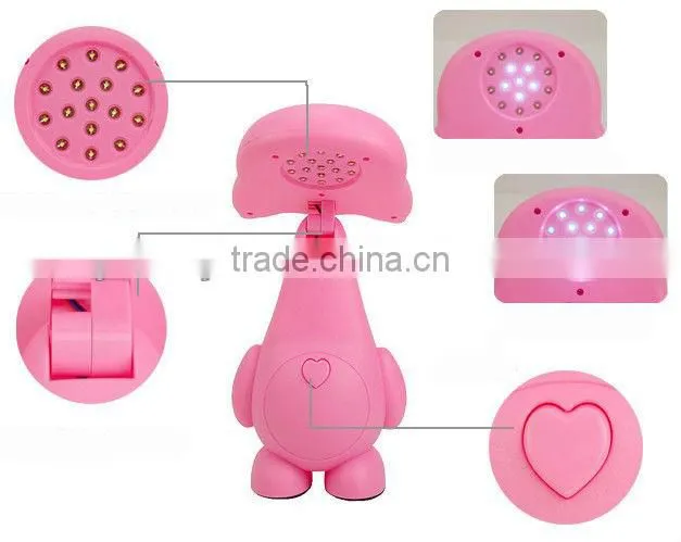 Supply fashion cartoon charging kitten model table lamp