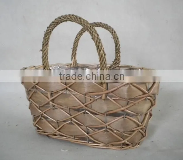 Trade assurance tote liner wholesale wicker bags