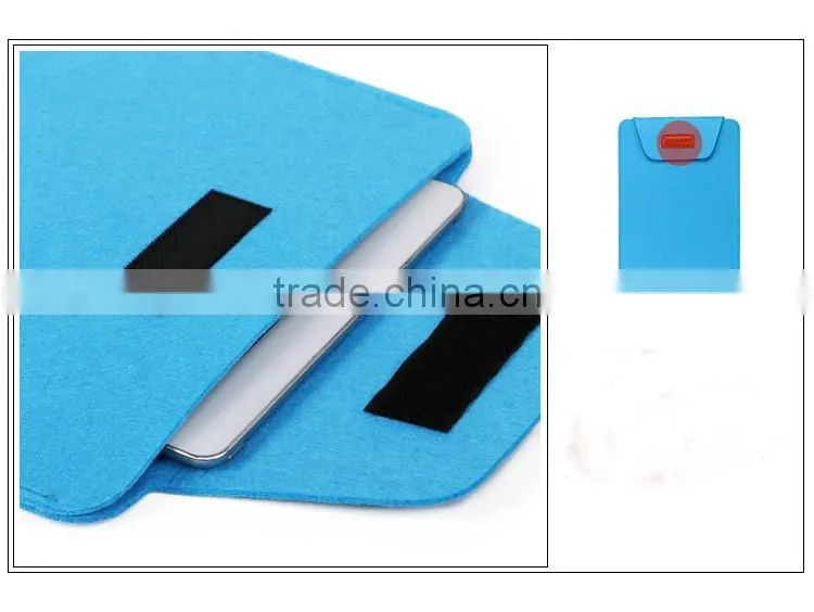 Felt fabric laptop cover business custom 11''12''13'' laptop sleeve for macbook made in China