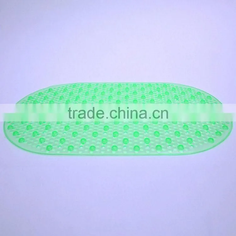 Fashionable non smell pvc-free safe and secure bath mat