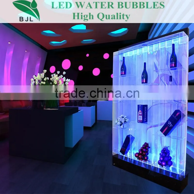 useful lighted acrylic display case reception desk