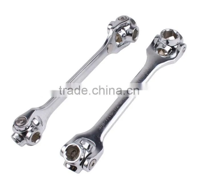 Hot Sale 8 in 1 Portable Dog Bone Wrench Shape Bicycle Repair Tool Hexagon Socket Wrench